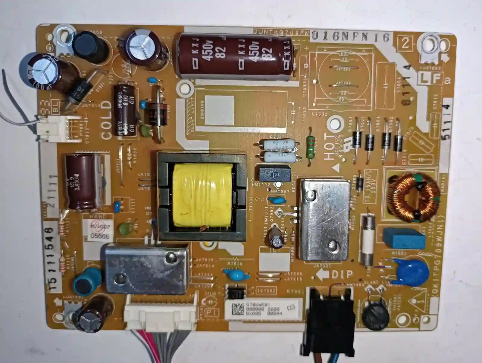 DUNTKG709FM , QKITPG709WJN1 SHARP POWERBOARD