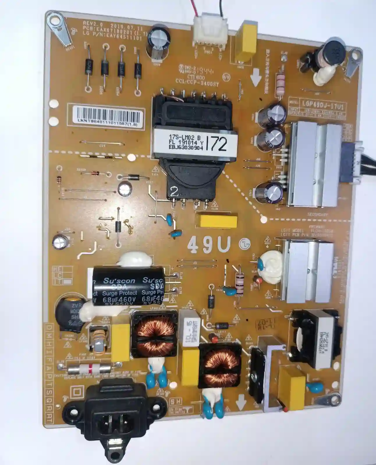 EAX67189201 (1.7) LG POWERBOARD