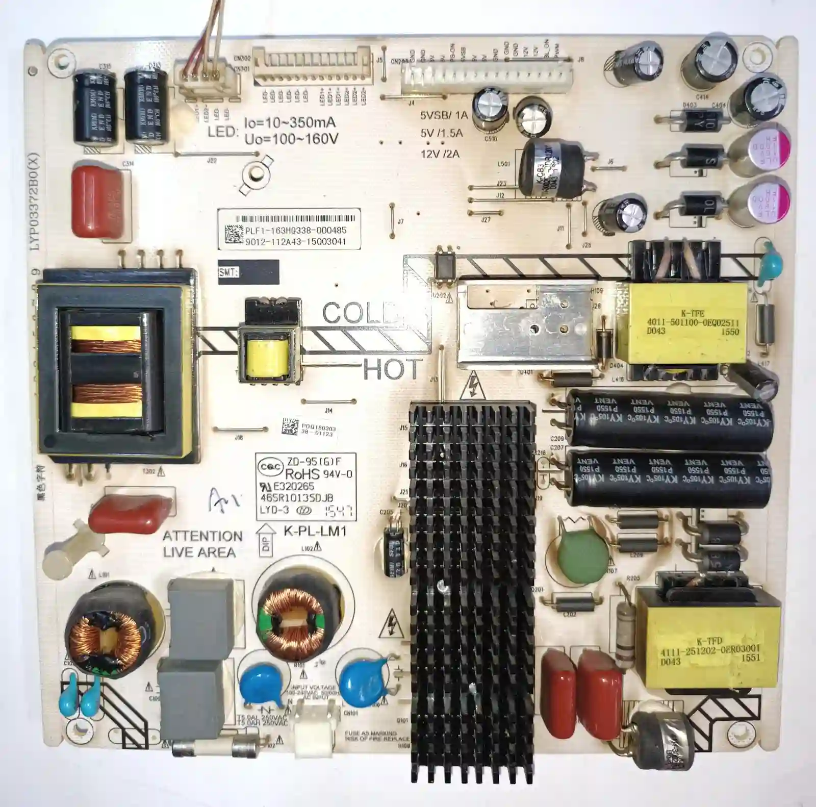 K-PL-LM1 , PLF1-163HQ338 , LYP03372B0(X) PREMIER POWERBOARD