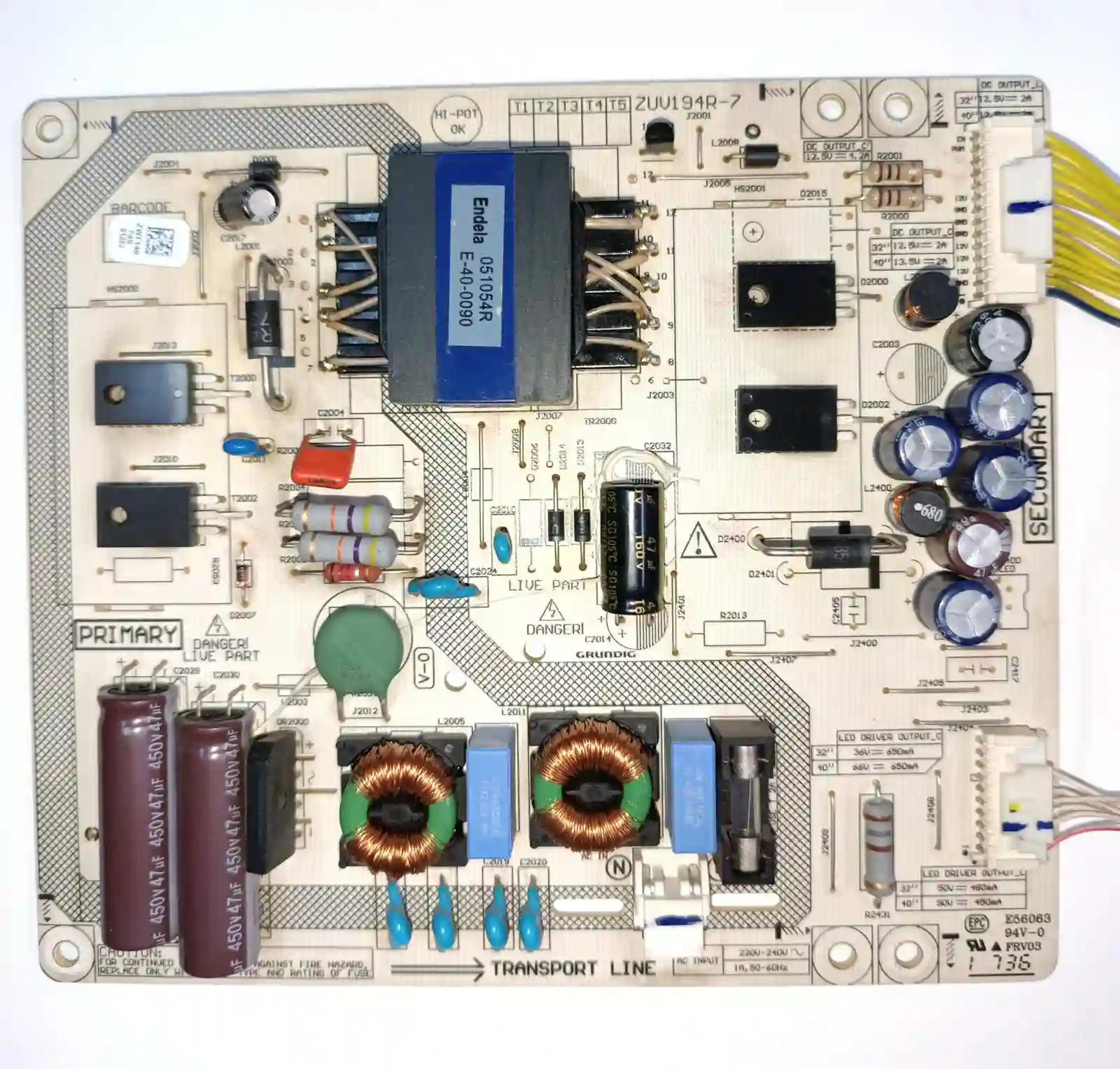 ZUV194R-7 ARCELIK-BEKO-GRUNDIG-ALTUS POWERBOARD