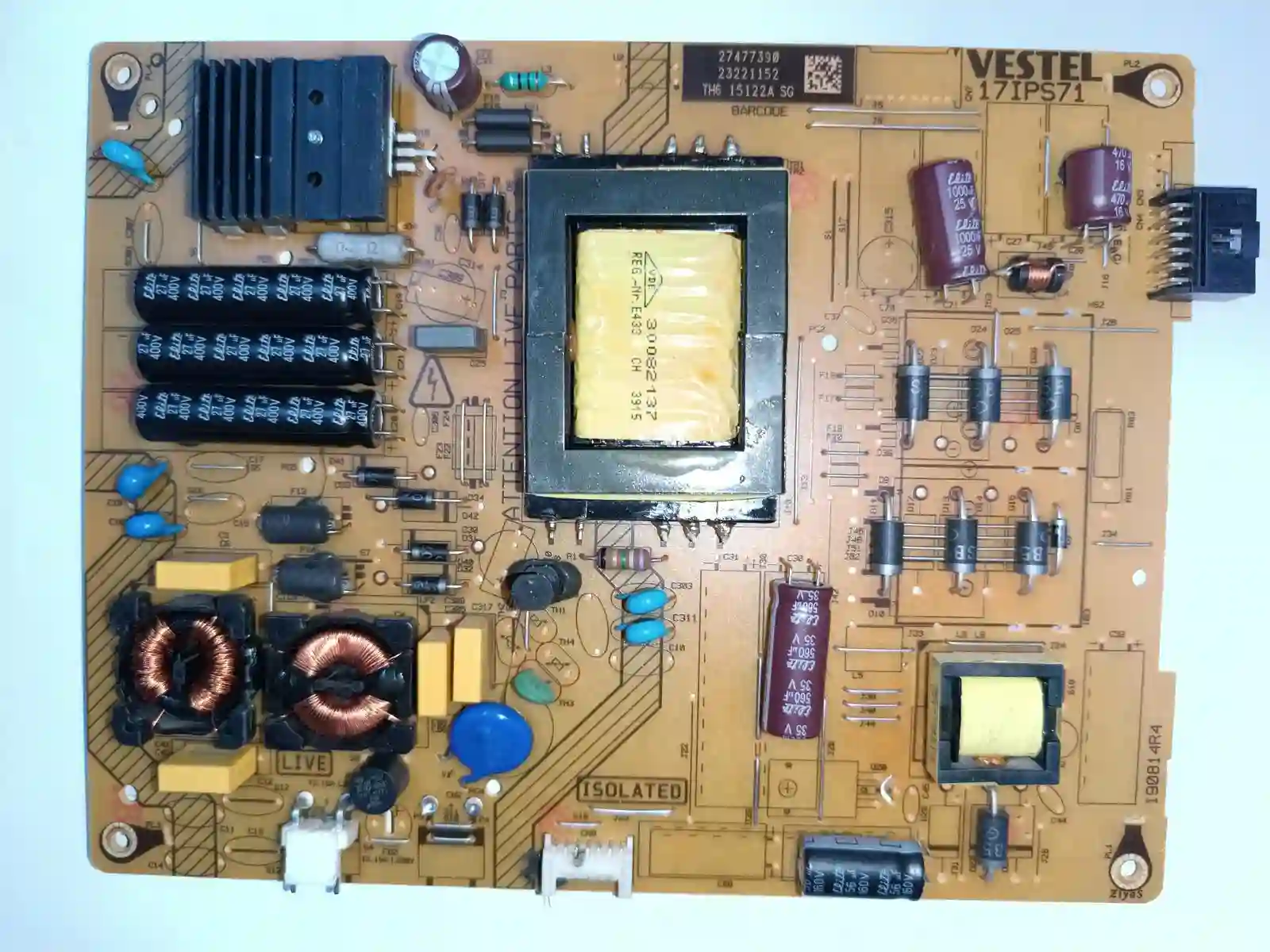 17IPS71 190814R4 VESTEL-FINLUX-REGAL-TECHWOOD POWERBOARD