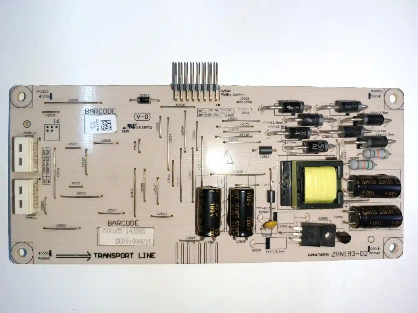 APDP-182A2 , ZUM193R-4 , ZNL193-07 , ZPN193-02 , ZAX193-01 ARCELIK-BEKO-GRUNDIG POWERBOARD