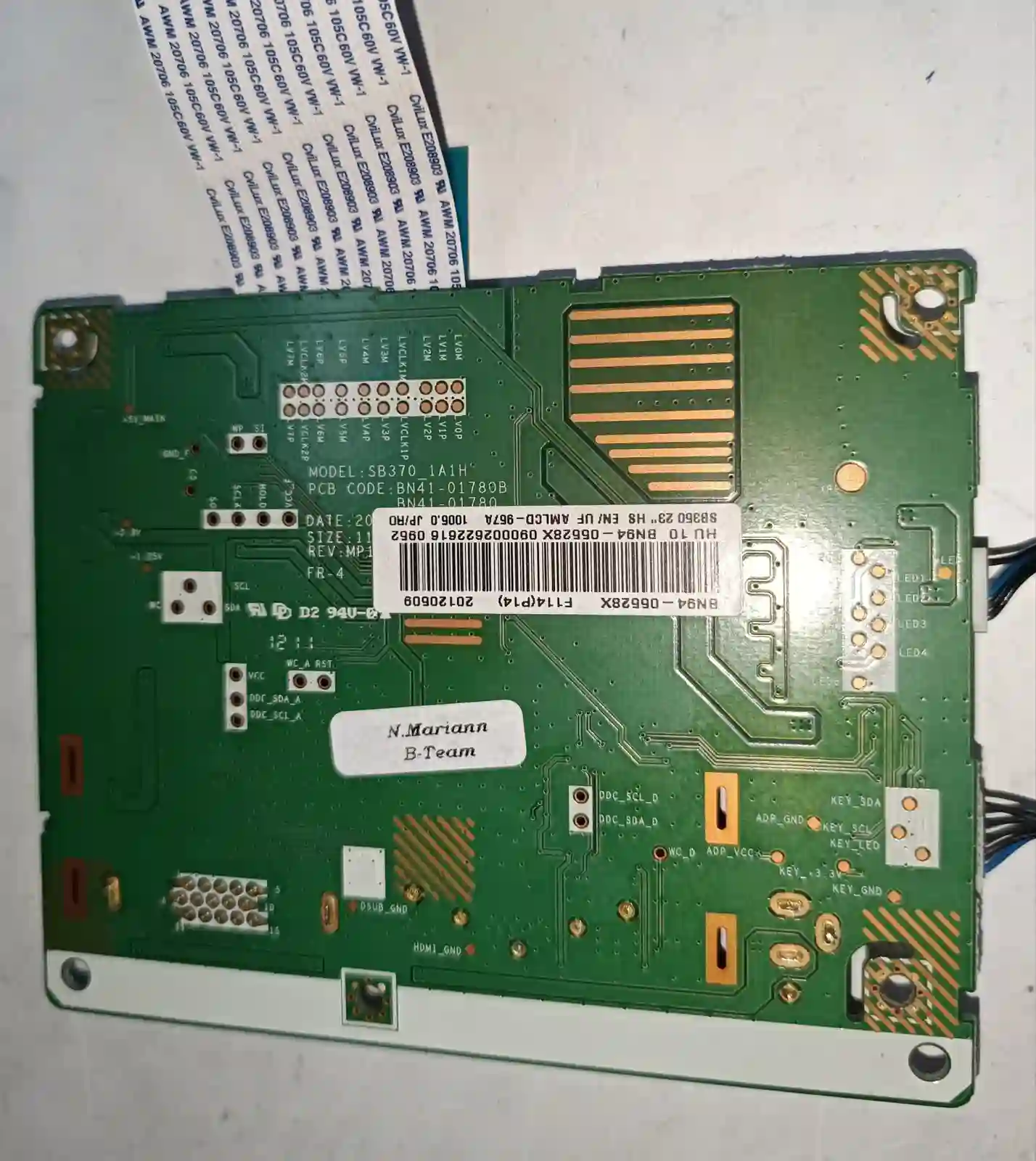 BN41-01780B SAMSUNG MONITOR BOARD