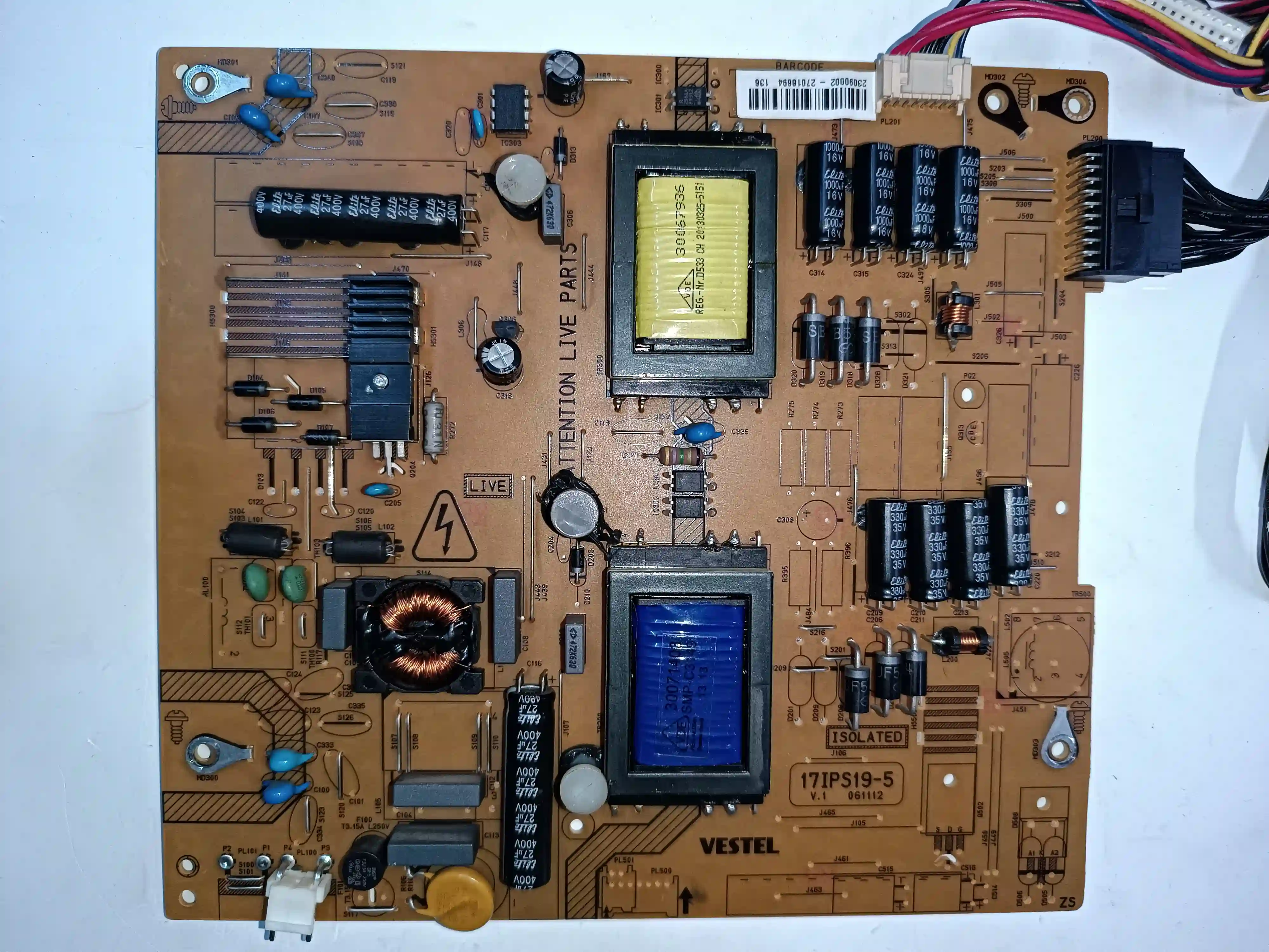 17IPS19-5 061112 VESTEL 40" POWERBOARD