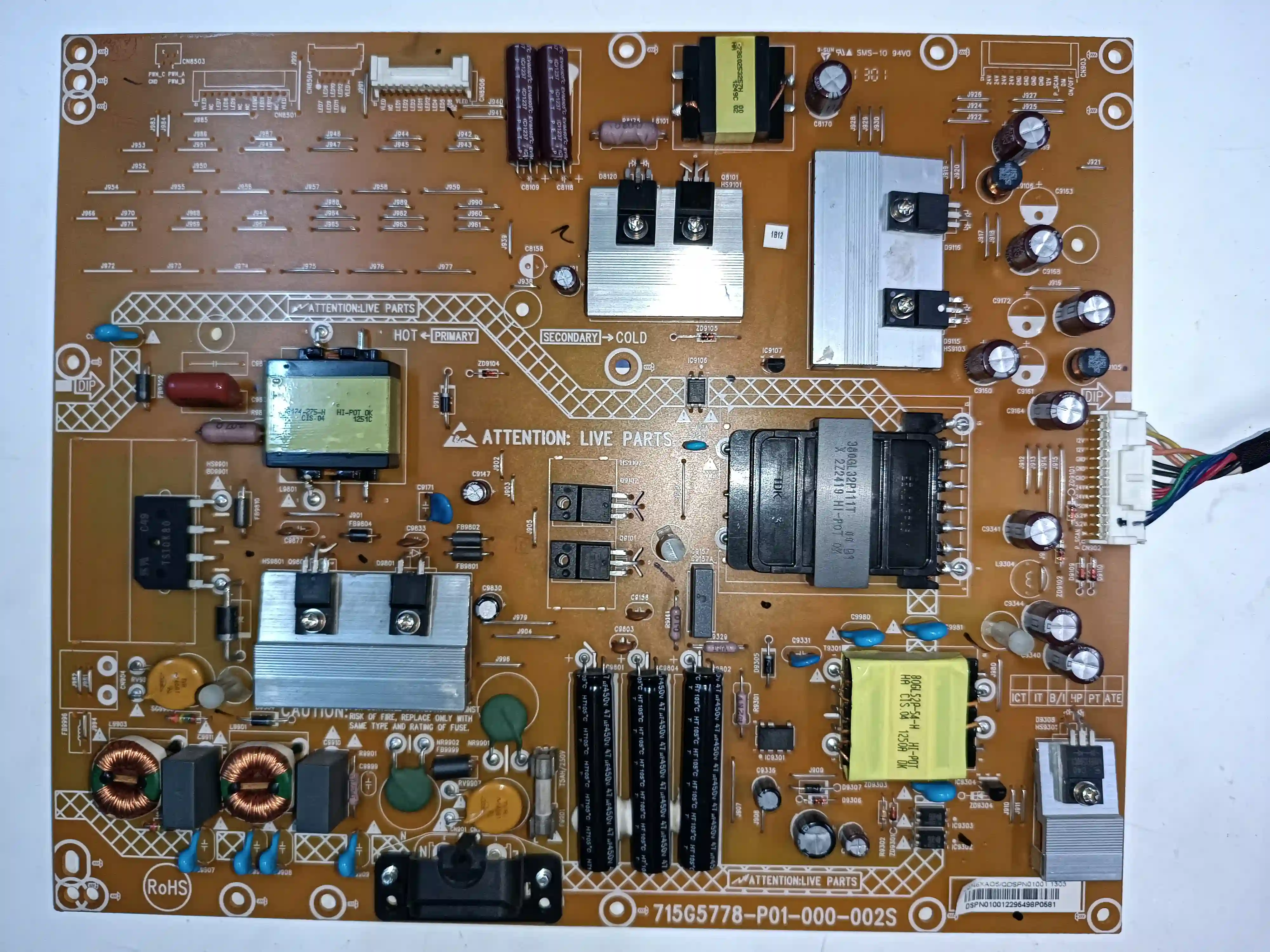 715G5778-P02/P01-000-002S , P03-W21-002M PHILIPS POWERBOARD