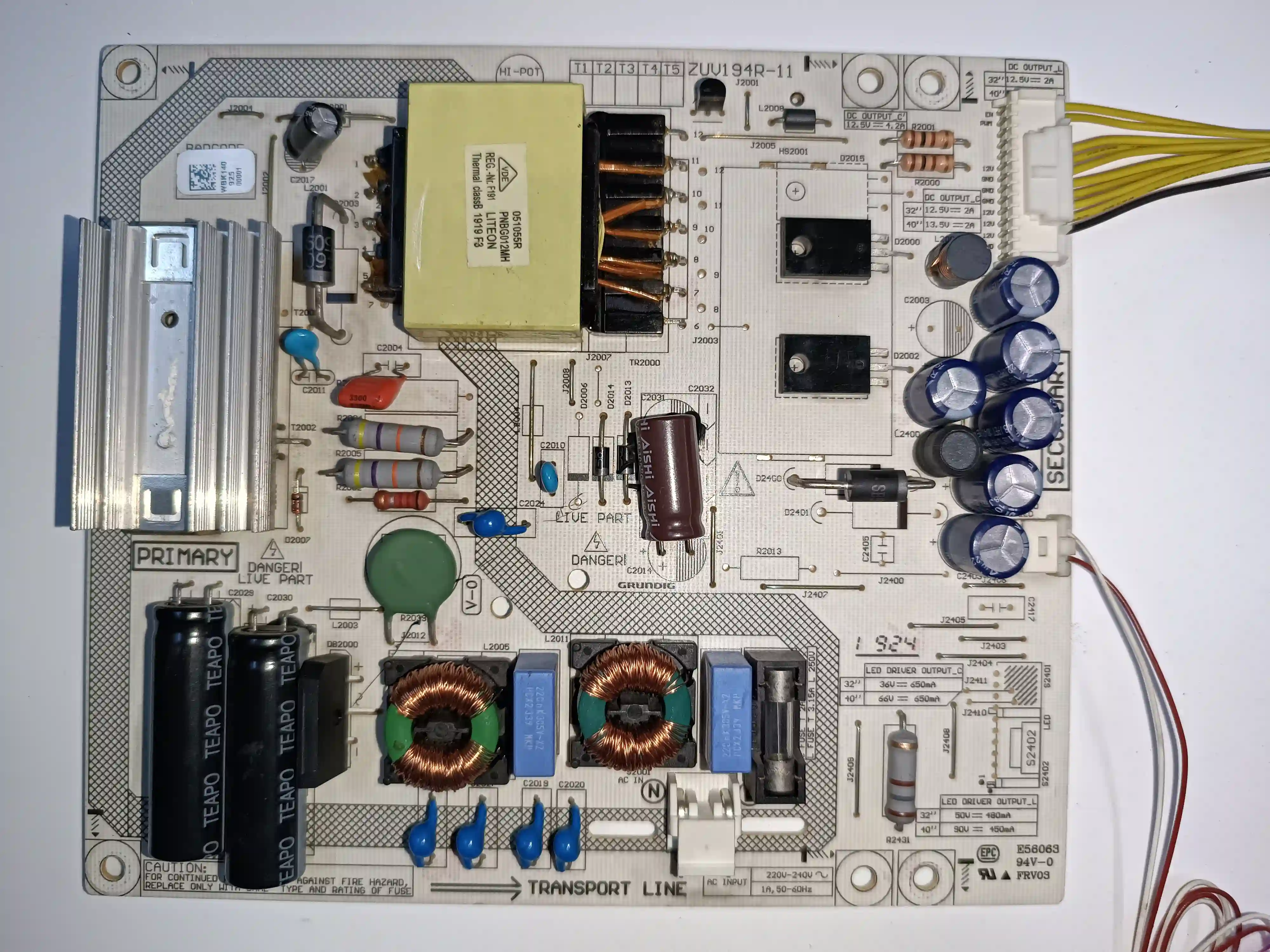ZUV194R-11 ARCELIK-BEKO POWERBOARD
