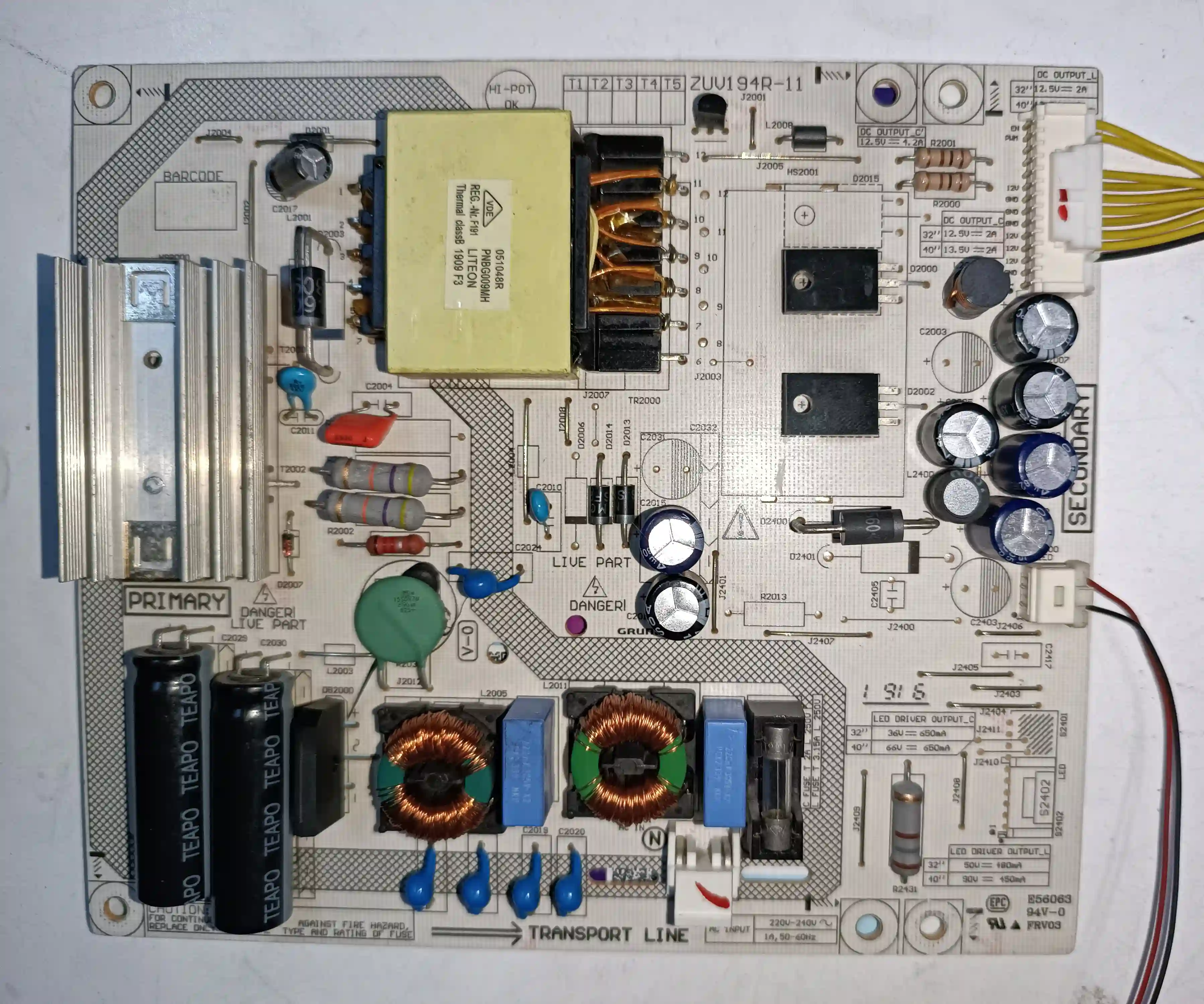 ZUV194R-11 ARCELIK-BEKO POWERBOARD