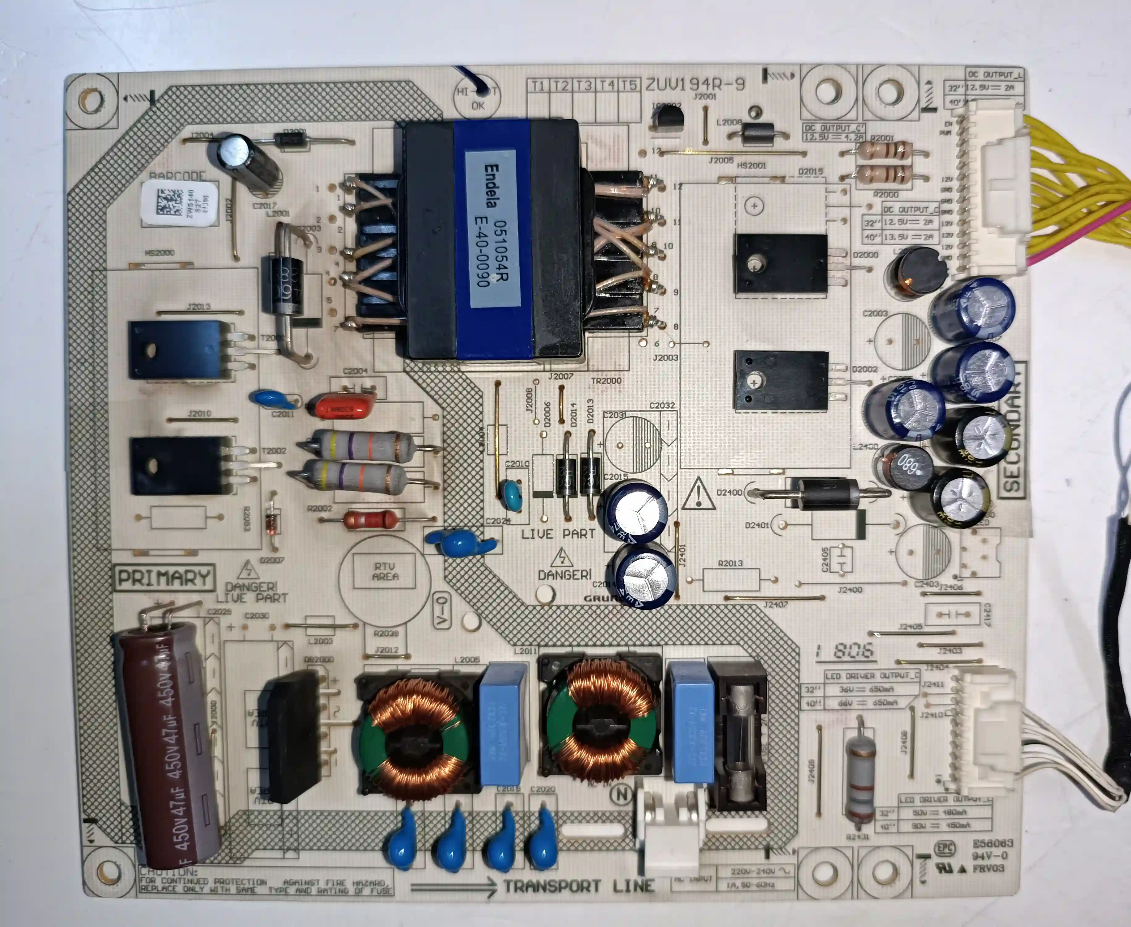 ZUV194R-9 ARCELIK-BEKO-GRUNDIG POWERBOARD
