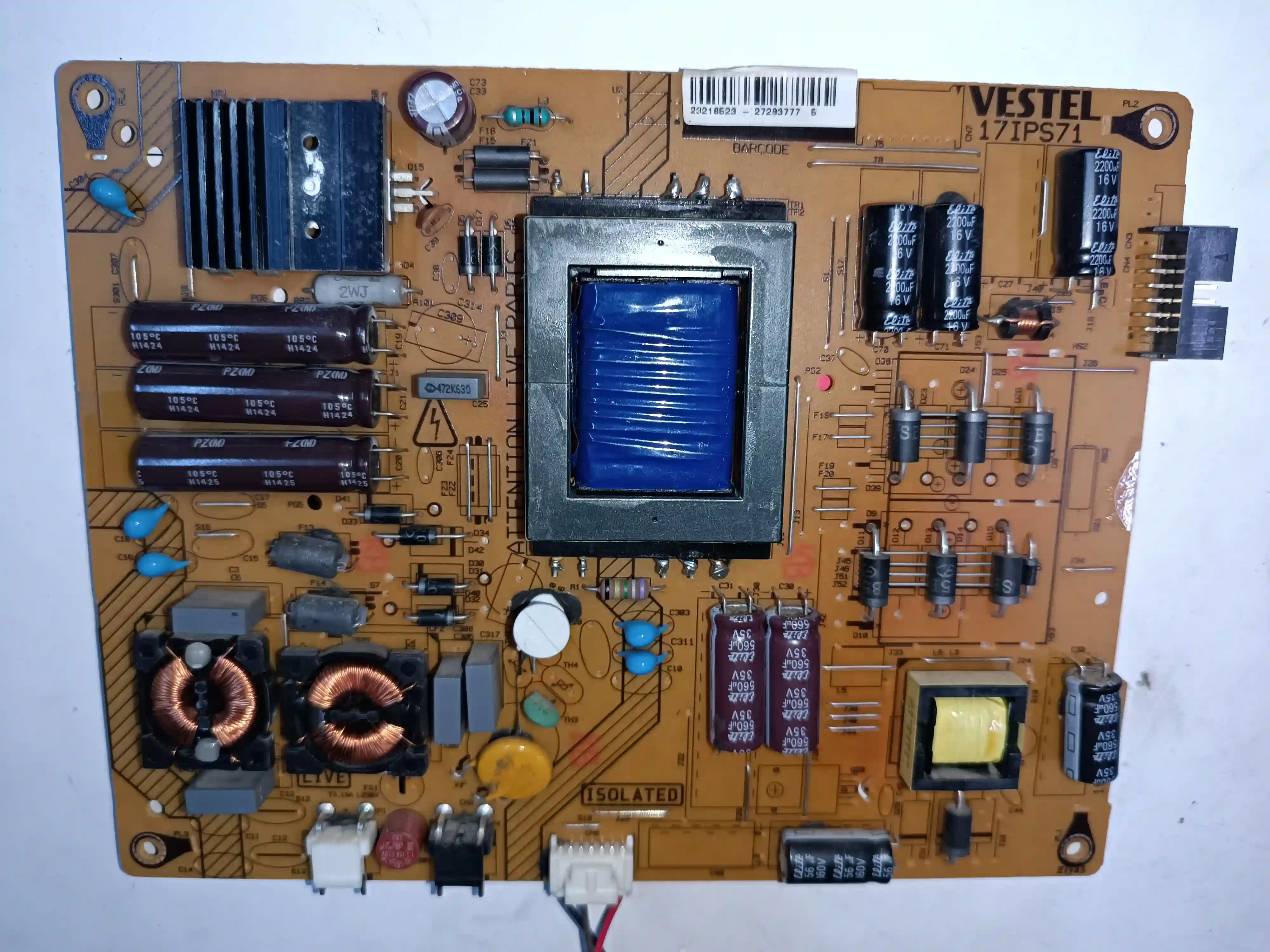 17IPS71 190814R4 VESTEL-FINLUX-REGAL-TECHWOOD POWERBOARD